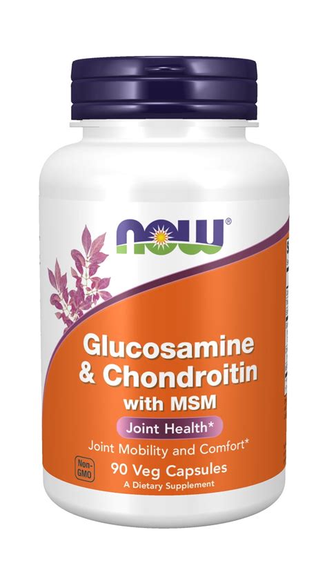 NOW Supplements, Glucosamine & Chondroitin with MSM, Joint Health ...