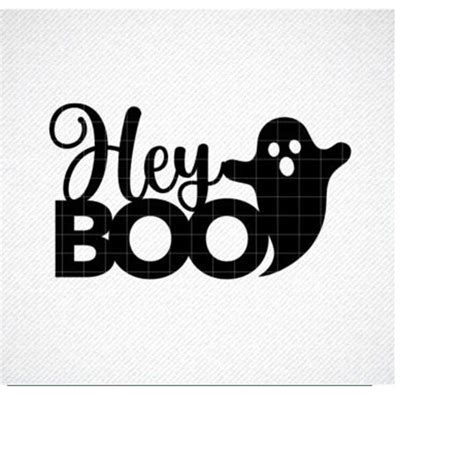 Halloween Cake Topper SVG, Hey Boo SVG, Ghost Cake Topper SV - Inspire ...