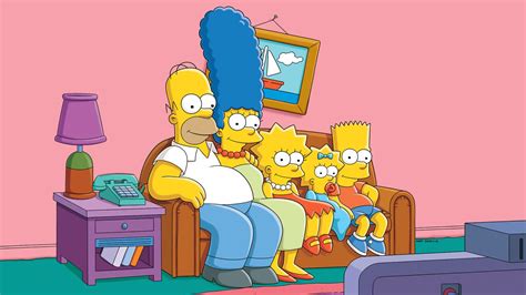 the simpsons on a couch