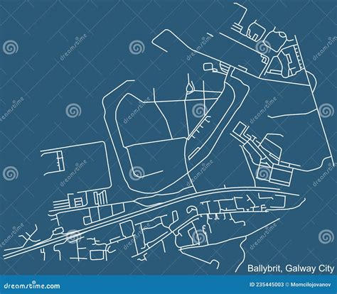 Street Roads Map of the Baile an Bhriotaigh-Ballybrit Electoral Area of ...