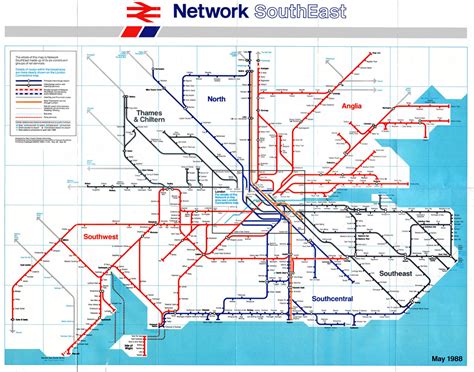 Historical Map: British Rail Network SouthEast,... - Transit Maps