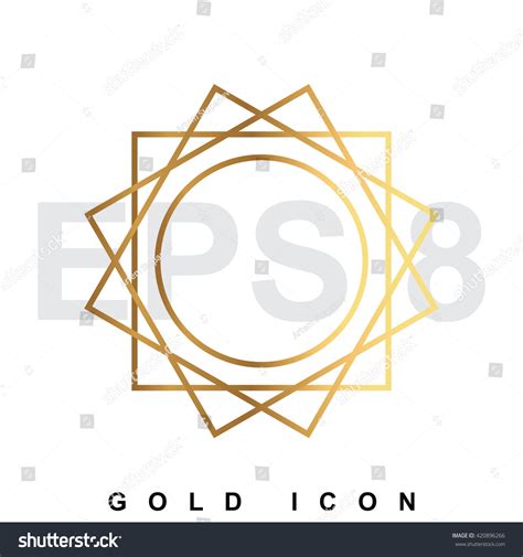 Luxury Golden Sun Icon Logo Vector 스톡 벡터(로열티 프리) 420896266 | Shutterstock