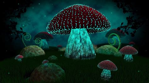 Neon Mushroom Wallpapers - Top Free Neon Mushroom Backgrounds - WallpaperAccess