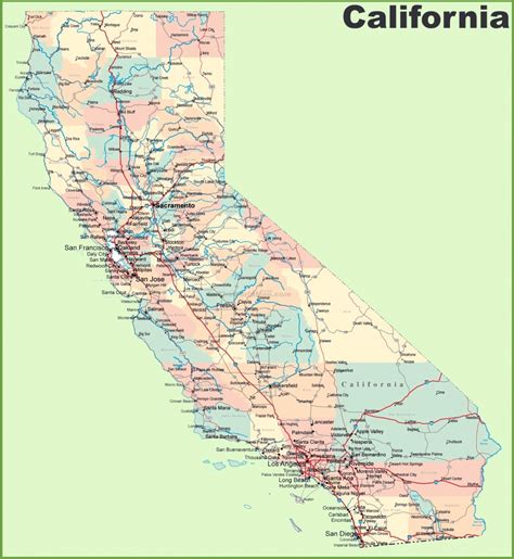 California Maps - Simple Map Of California - Printable Maps