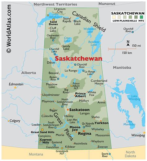 Saskatchewan River Map