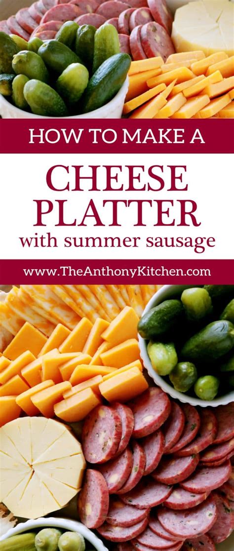 How to Make a Cheese Platter with Summer Sausage