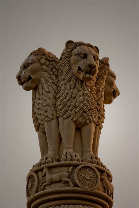 HD wallpaper: india, national, emblem, statue, pillar, sculpture, lion ...