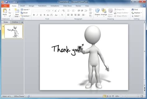 Finish Your PowerPoint Presentations With Animated Thank You Clipart