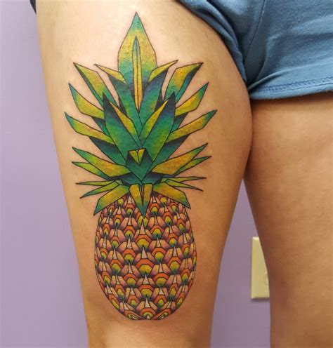 Pineapple Tattoo Designs, Ideas and Meaning - Tattoos For You