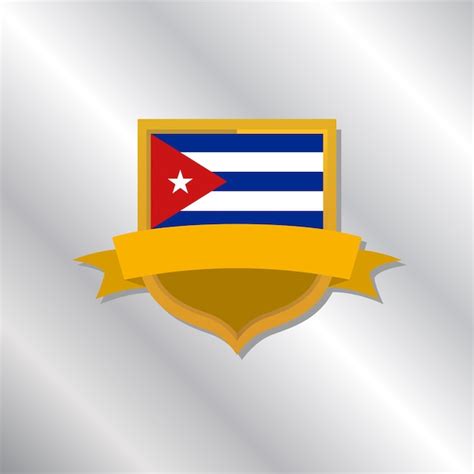 Premium Vector | Illustration of Cuba flag Template