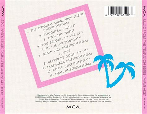 Miami Vice Soundtrack (1985) - VA & Jan Hammer