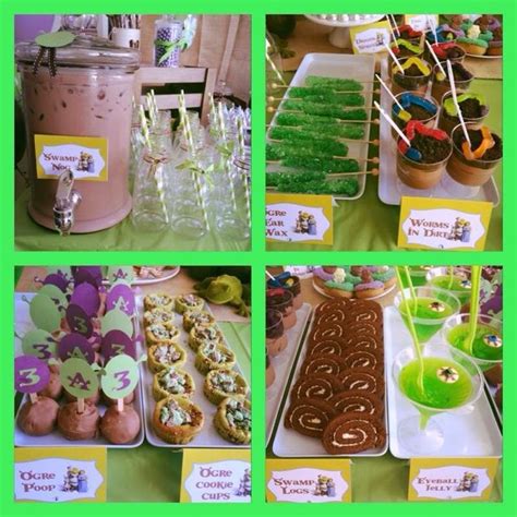 24 best Shrek baby shower images on Pinterest | Forests, Petit fours and Conch fritters