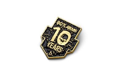 80 Percent Arms - 10 Year Anniversary Pin - Limited Run - 80 Percent Arms