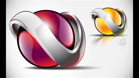 How to create FULL 3D logo design in Adobe Illustrator CS5 HD1080p (V1 ...