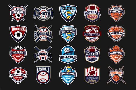 20 Sport Team Logos Template (76206) | Logos | Design Bundles