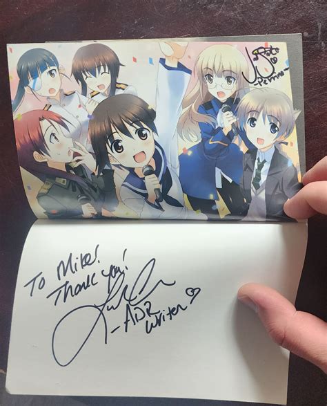 Got my Strike Witches manga signed by Leah Clark, one of the ADR writers for the first season of ...