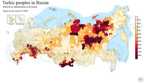 Turkic peoples in Russia. : r/MapPorn