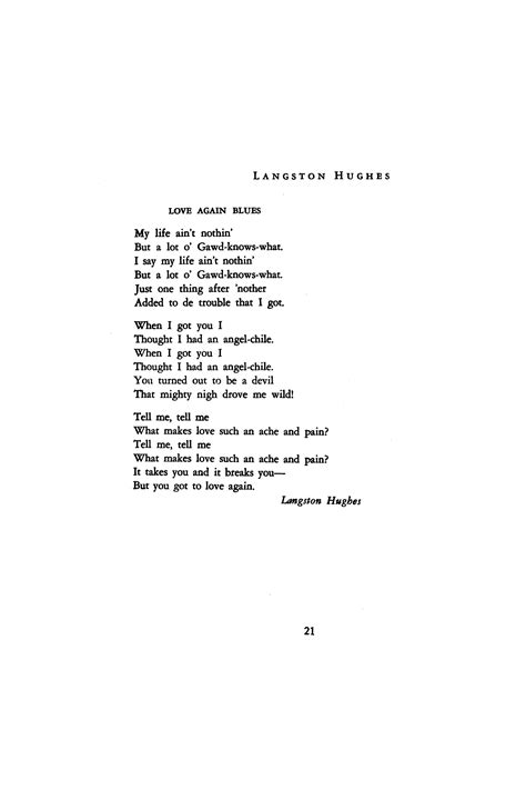 Langston Hughes Poems