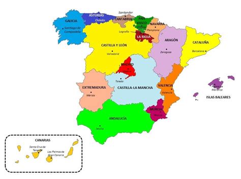 SPA 2 Cultura de Espana mapa de ciudades importantes Diagram | Quizlet