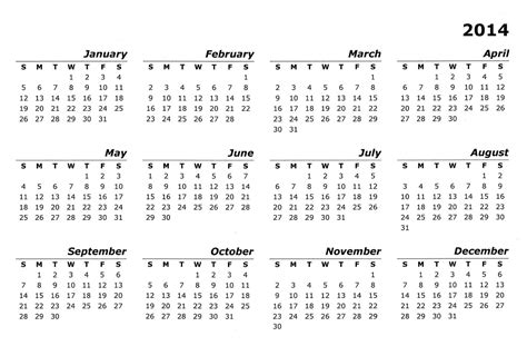 Extraordinary Calendars For The Whole Year – Printable Blank Calendar Template