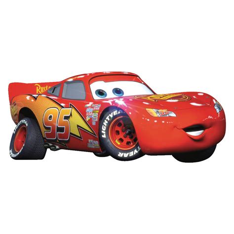 Room Mates Cars Lightning McQueen Giant Wall Decal & Reviews | Wayfair