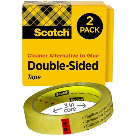 Scotch Permanent Double Sided Tape, 3/4" x 1296" - ForMyDesk.com