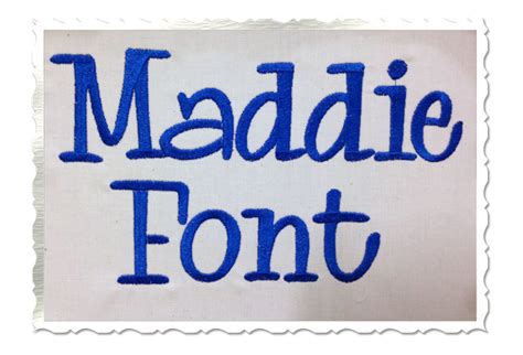 Maddie Machine Embroidery Font Monogram Alphabet 3 Sizes - Etsy