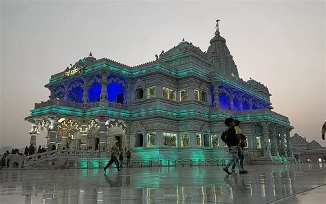 50 Best Prem Mandir Vrindavan Images, Prem Mandir Night View Photos.