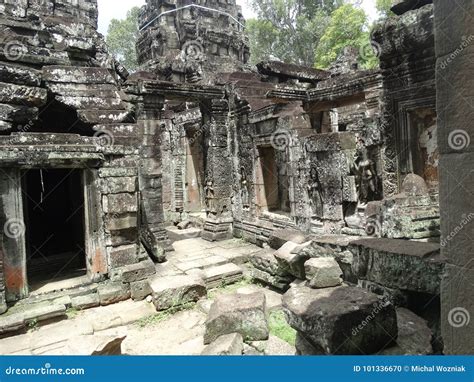 Angkor Wat Architecture Detail Stock Photo - Image of buddhism ...