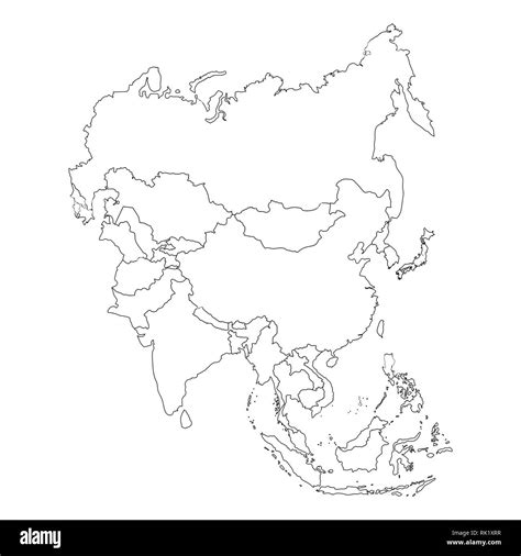 Outline Map Of Asia Free Vector Maps Asia Map Map Map Vector | Images and Photos finder