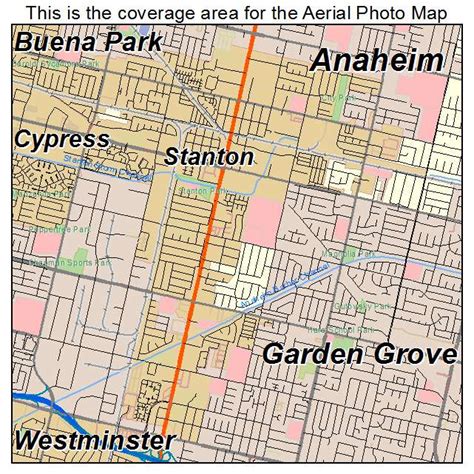 Aerial Photography Map of Stanton, CA California