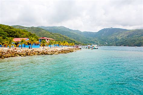 Beach And Tropical Resort Labadee Island Haiti Stock Photo - Download ...