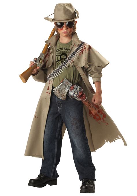 Scary Zombie Hunter Kids Costume | Boys Zombie Costumes