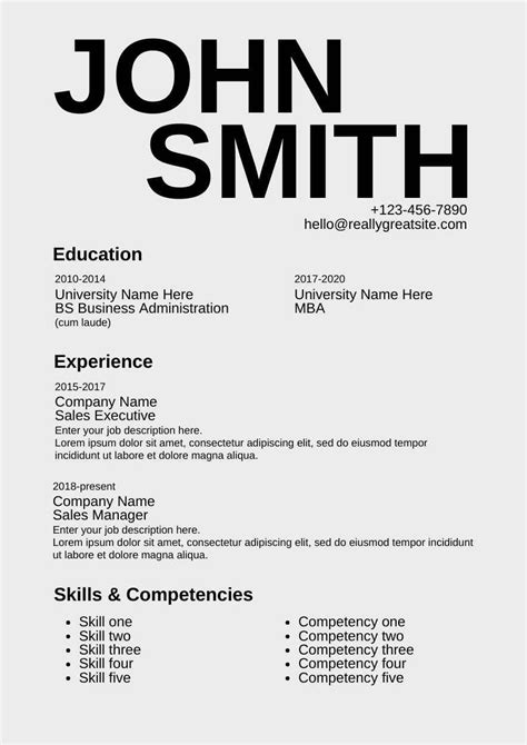 Free Powerpoint Resume Templates - prntbl.concejomunicipaldechinu.gov.co