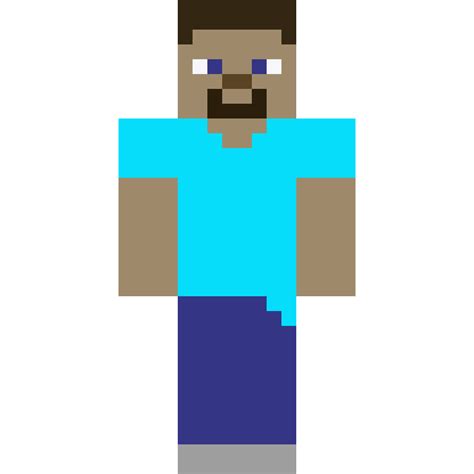 Minecraft Steve Pixel Art Template