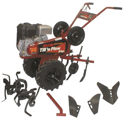 Maxim TP50B Heavy Duty Garden Tiller With Cultivator Attachment, 14 - 26 in Working