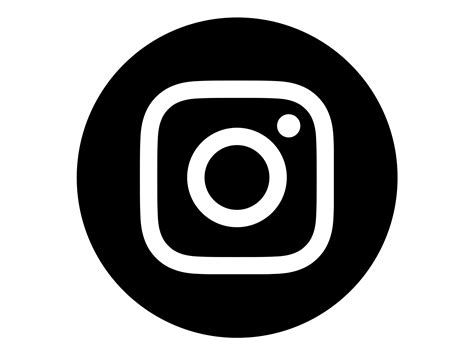 Instagram Logo Black And White Circle