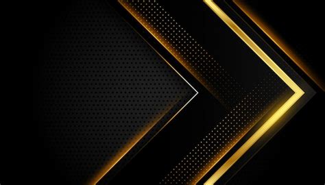 Free Vector | Abstract dark black and gold shiny golden lines