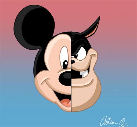 Mickey and Pete (final) by AutumnButterfly1995 on DeviantArt