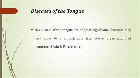 Diseases of lips & tongue