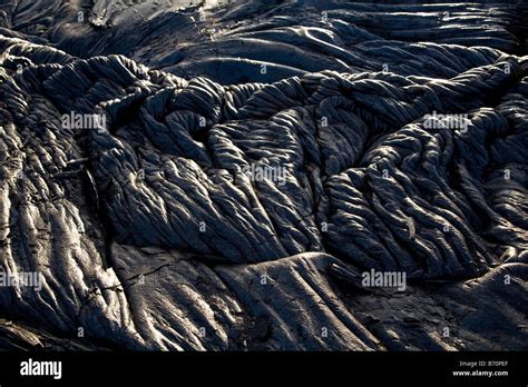 Pahoehoe lava formation, Kilauea volcano, Big Island, Hawaii Stock Photo - Alamy