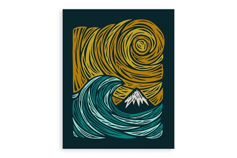 The Great Wave Print – Woosah Outfitters