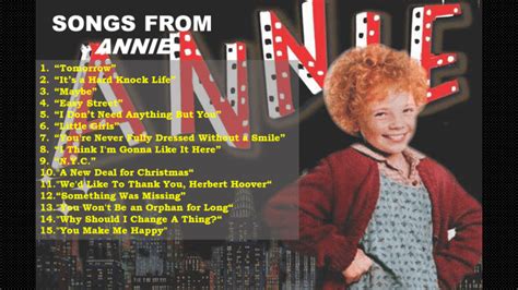 31 Songs From "Annie" (Musical and Movie) - HobbyLark