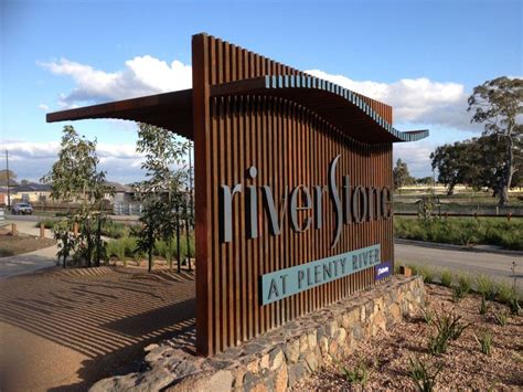 Beautiful creative metal sign | Exterior signage, Monument signage, Entrance signage