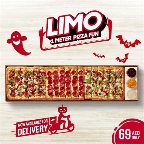 GET THE LIMO PIZZA | Booo 🎃! Get the LIMO today, 1 meter treat of pizza ...