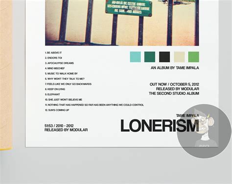 Tame Impala Lonerism Album Cover Poster Create Your Own - Etsy