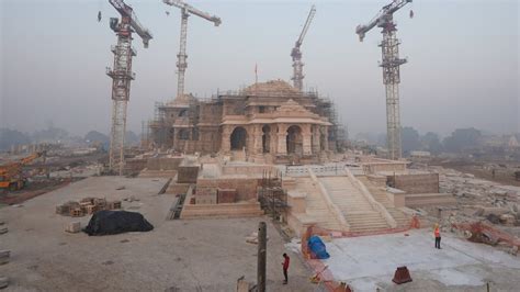 Ayodhya Trust shares latest pictures of Ram Janmabhoomi Temple construction | Latest News India ...