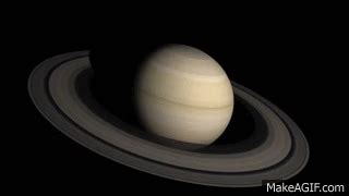 Rotation of Saturn (3D model) on Make a GIF