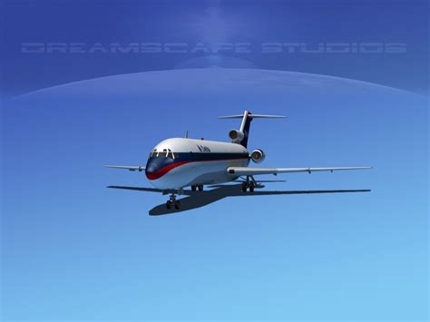 3d airline boeing 727 727-200 model