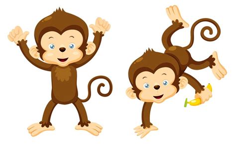 Two monkeys clipart - Clipground